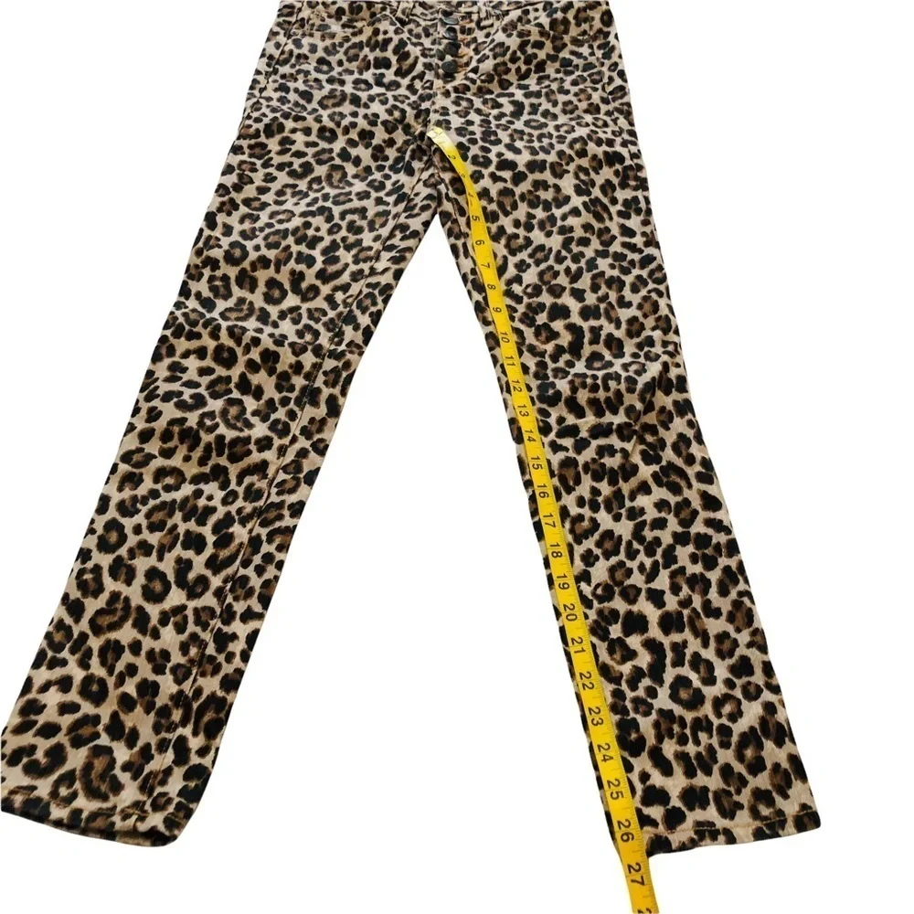 Veronica Beard Debbie 10” High Rise Leopard Cut Print Jeans Sz 24 Ankle novelty - Picture 10 of 15